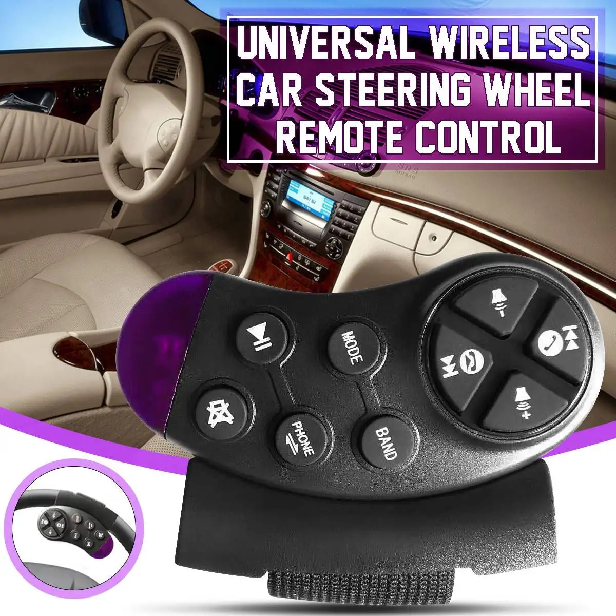 Universal Car Steering Wheel Remote Control Button Key for Car Navigation DVD Multimedia Music Player Android Car Radio Hot Sale