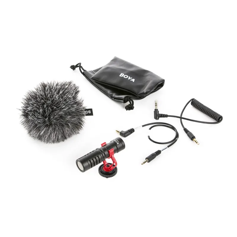 

Condenser Microphone Universal Mini Portable Wired Uni-directional Mic SLR Camera Phone Accessories For Live Broadcasting