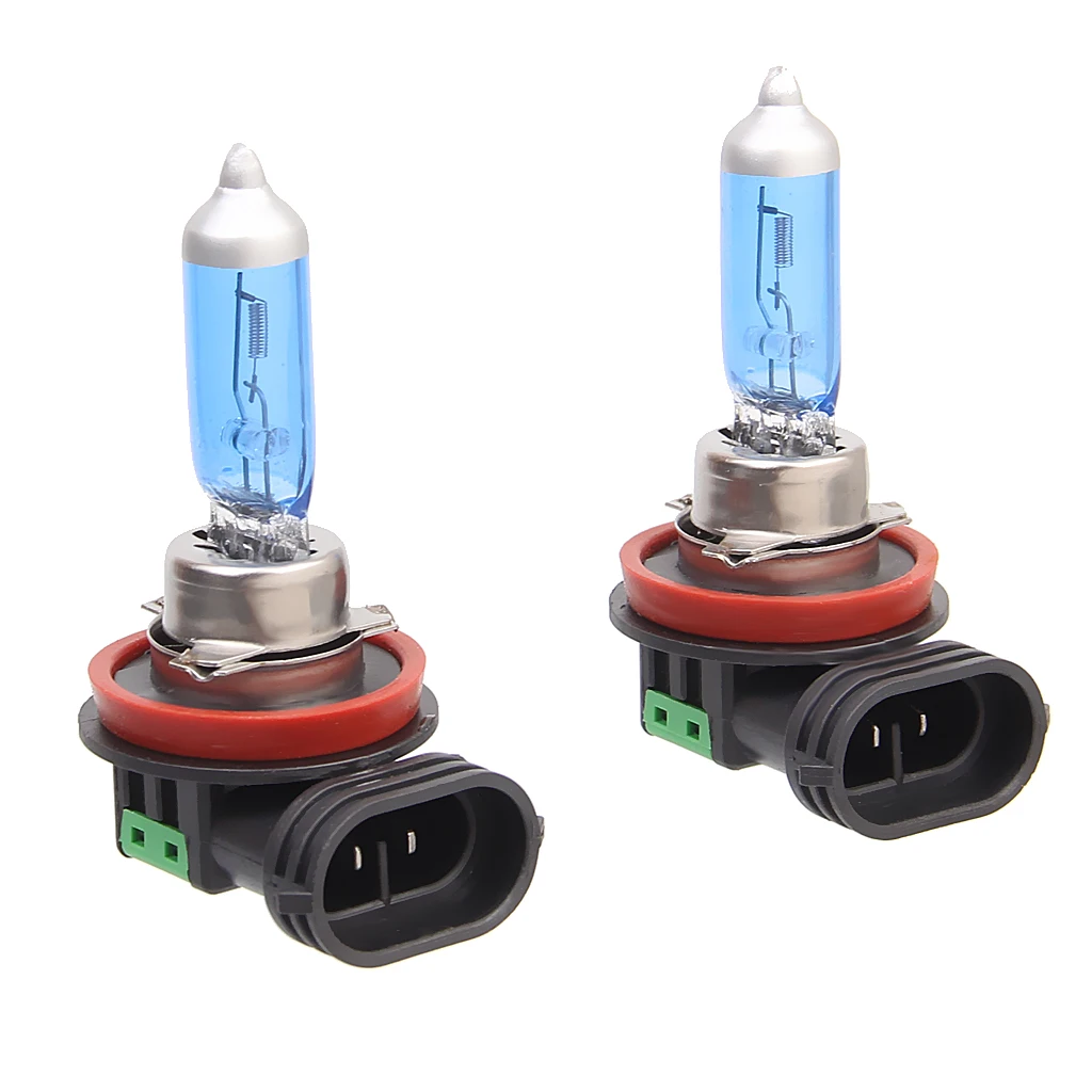 2 H11 100W 12V лампы ближнего света, яркие белые лампы