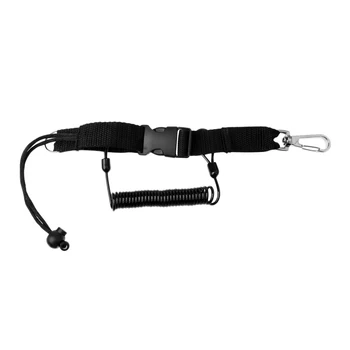 

Coiled Scuba Diving Lanyard Quick Release Buckles Gear Holder With Clip Snap
