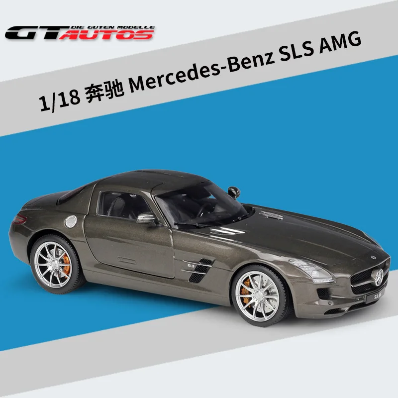 

Welly GTA1: 18 Mercedes-Benz SLS AMG Simulation Alloy Car Model Collection Gift Decoration toy