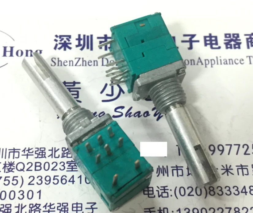 1 шт. потенциометр RK097 30 к двойной с нажимным переключателем 22 мм | Строительство и