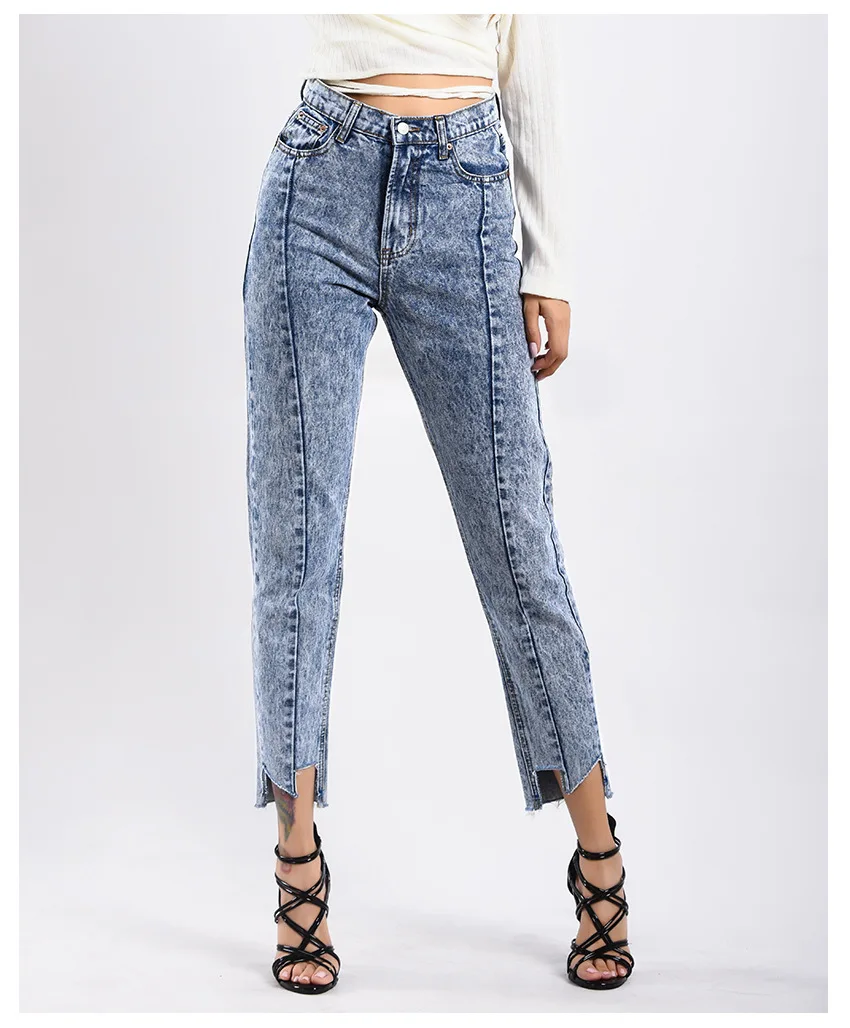 korean fashion high waisted jeans