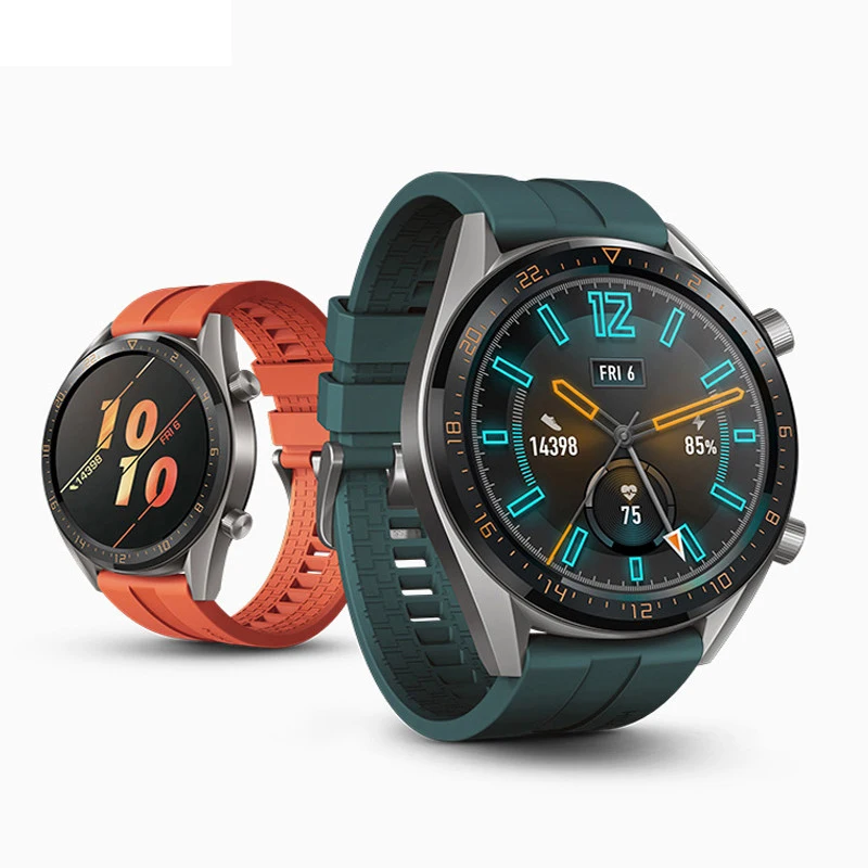 Ремешок для часов Huawei GT/GT2 спортивный силиконовый ремешок samsung galaxy S3 Frontier amazfit gts