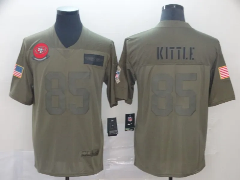 1 Стильный, мужской Джерси в стиле Сан-Франсиско#85 49ers - Цвет: 1