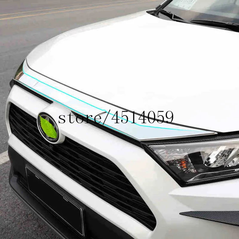 

For Toyota RAV4 Car Engine Hood Front Grill Bumper Trims Decorative Interior Accessories Mouldings 2019 2020