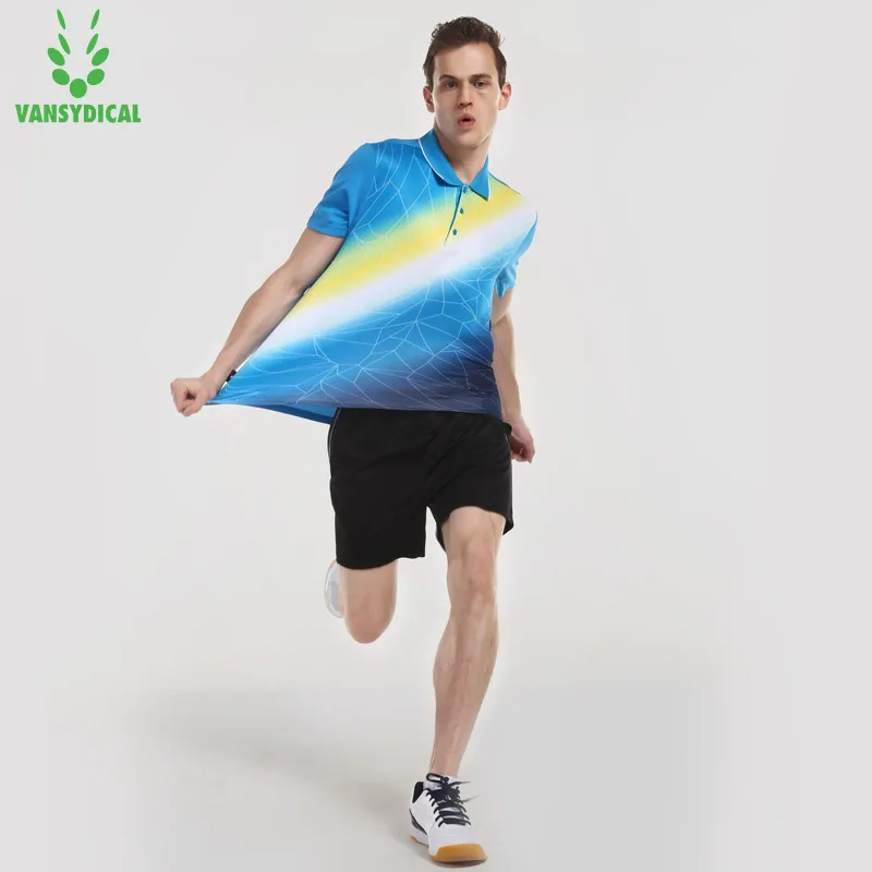 

High Quality Badminton Clothing Set Men's Summer Breathable Quick-Dry Set Sports Clothing Tennis Clothes Set Short Sleeve Shorts