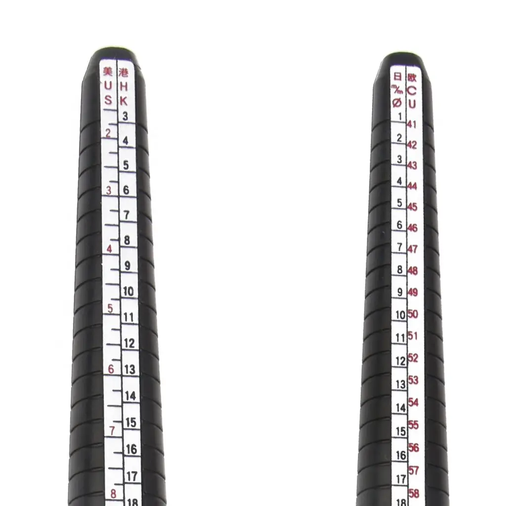 Professional Ring Size Finder Mandrel Finger Gauge Plastic Measuring Jewelry Tools Ring Mandrel Stick Jewellery Tool Set