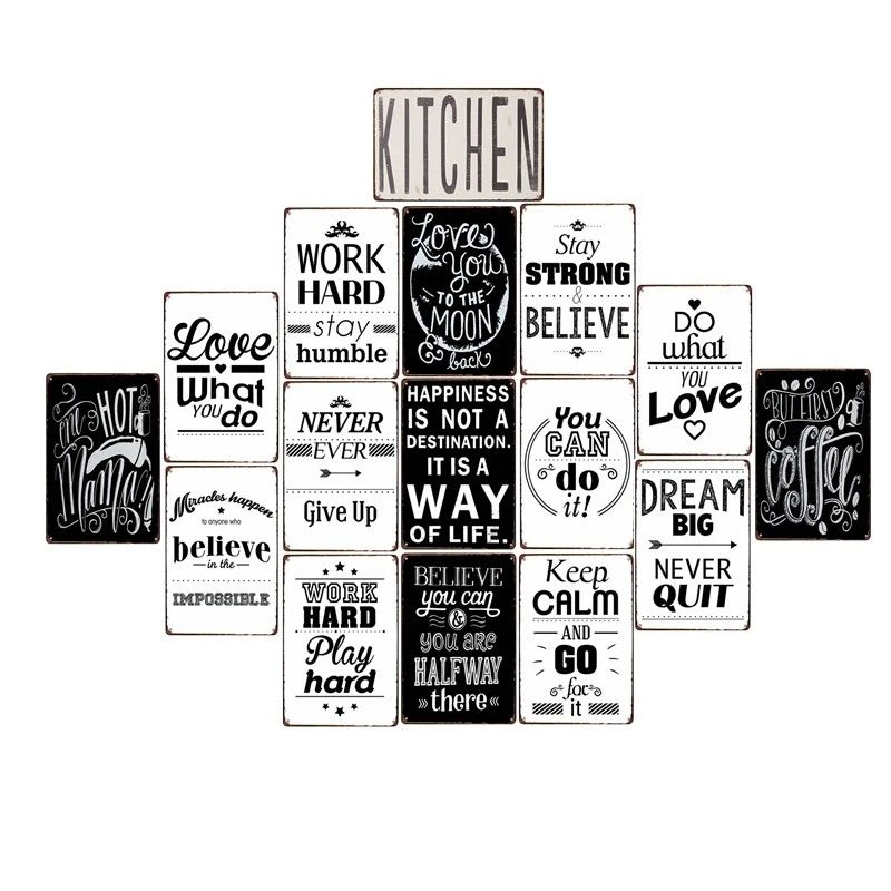 Metal Sign To Do Great Work Is To Love What You Do Inspiration Wall Art Bar Shop 