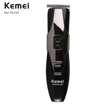 Профессиональная высококачественная электрическая машинка для стрижки волос Kemei, мощный триммер с низким уровнем шума, парикмахерские инструменты, четыре концевых гребня PG100