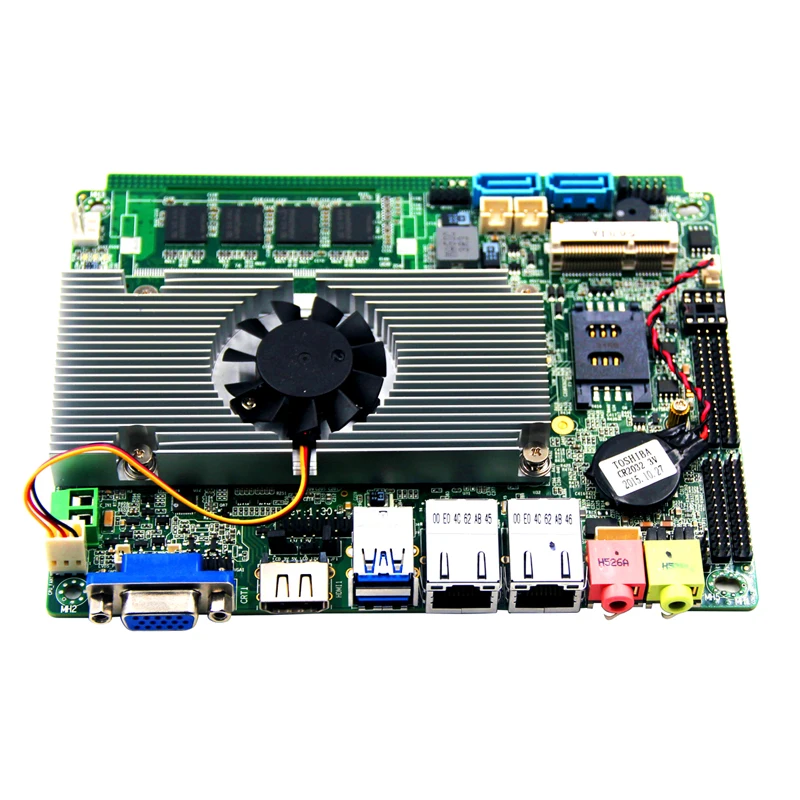 Broadwell-U Soc i5-5200U промышленные материнские платы 4 ГБ ddr3 ram lvds VGA 2,20-2,70 ГГц TDP 15 Вт lvds 2 гигабайта порты Материнские платы