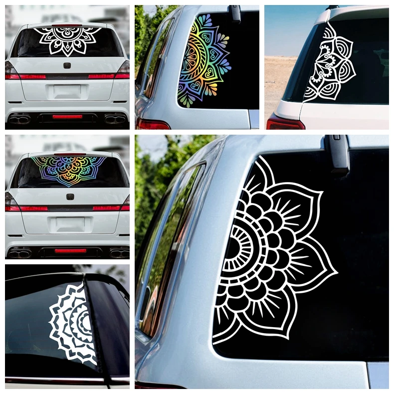 Creative Pattern Mandala Car Sticker and Sticker for The Cars Decals for  Car Rear Windshield Body Decoration Accessories Cartoon - AliExpress