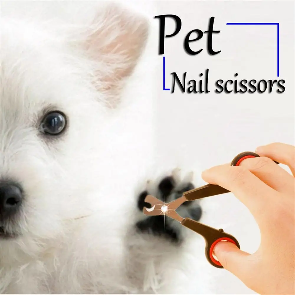 Pet Puppy Dog Cat Grooming Nail Toe Claw Clippers Scissors Trimmer Groomer Cutter Stainless Steel With Plastic Handle