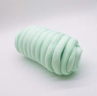light green 250 г супер толстые громоздкие толстые пряжи для ручная вязка крючком мягкий большой хлопок DIY Одеяло ПЭТ кровать ровинг прядильная пряжа D720 - Цвет: light green