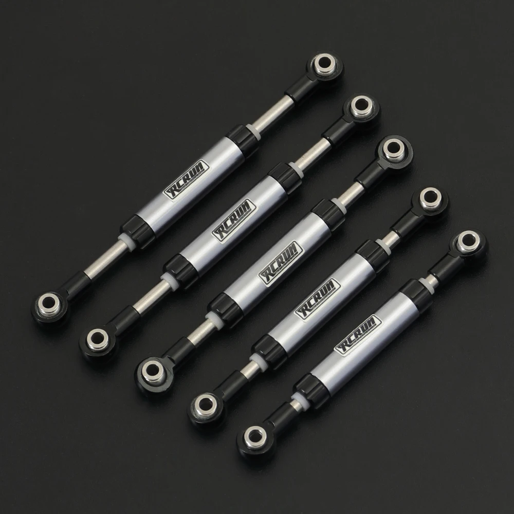 SHEAWA Adjustable Steering Rod Servo Link Linkage Pull Rod for 1/10 SCX10 D90 RC Crawler Car Upgrade Part