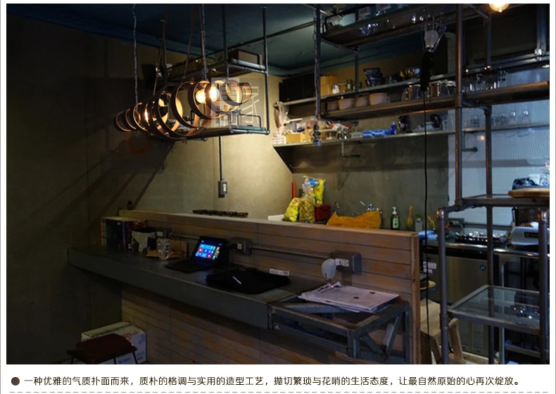 Лофт Утюг подвесной светильник Ночной клуб промышленных стимпанк Металл Панк лампы. Винтаж Ретро деко Освещение приспособление