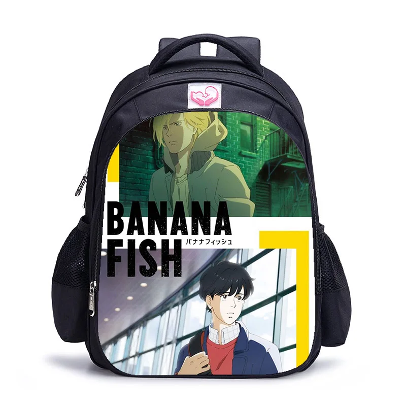 

Ортопедические сумки на плечо для мальчиков и девочек, детский рюкзак с банановыми рыбками 16 дюймов