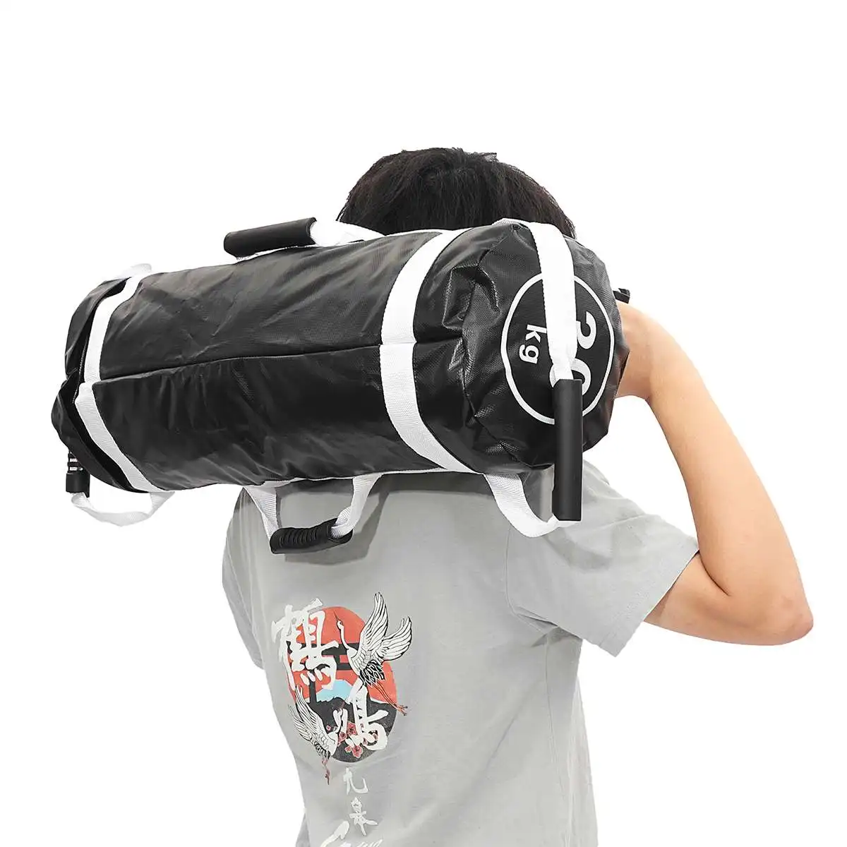 5-30KG Weight Lifting Double End Sandbag Boxing Fitness Workout Physical Training Exercises MMA Boxing Heavy Duty Power Bag