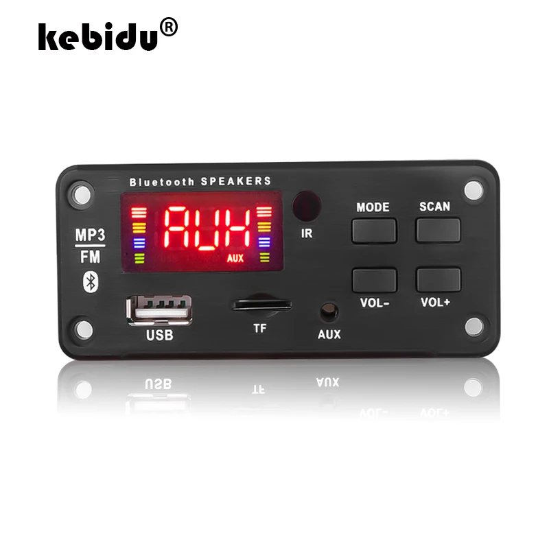 

DC 5V Micro USB Power Supply TF FM Radio Recording Bluetooth MP3 Decoder Board 12V Audio Module for Car Remote Music Speaker
