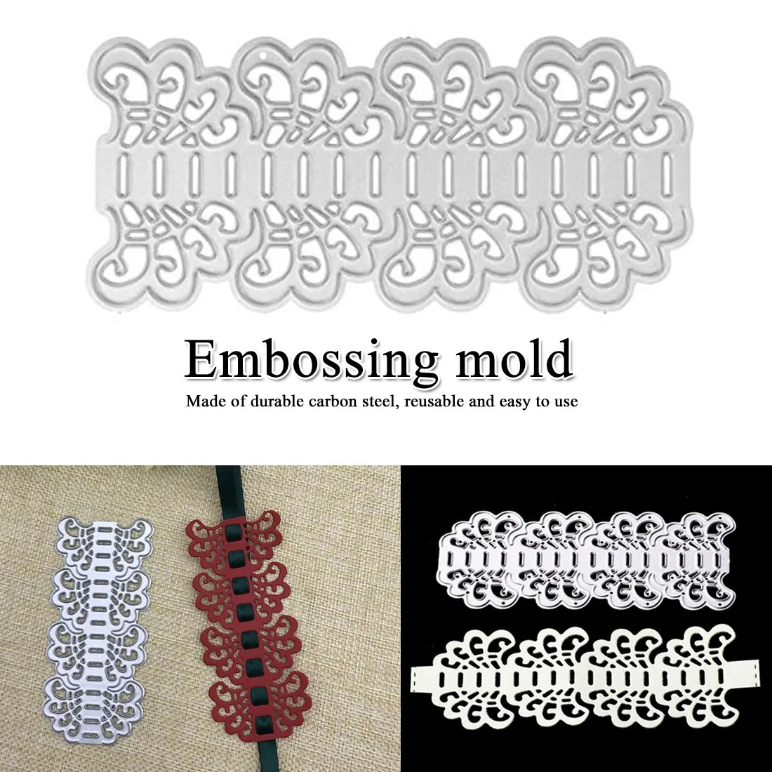 

New Lace Flower Edge Border Metal Cutting Dies Stencils for DIY Scrapbooking Decorative Crafts Embossing Paper Cards