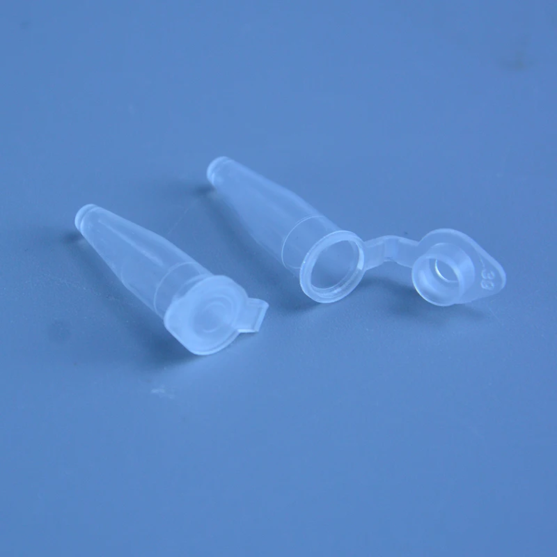 Plastic Test Tubes Centrifuge Tube Micro 0.2 Ml Centrifuge Tube 50pcs Test Tubes Transparent Plastic Tube Container Science Laboratory Test Accessories Lid