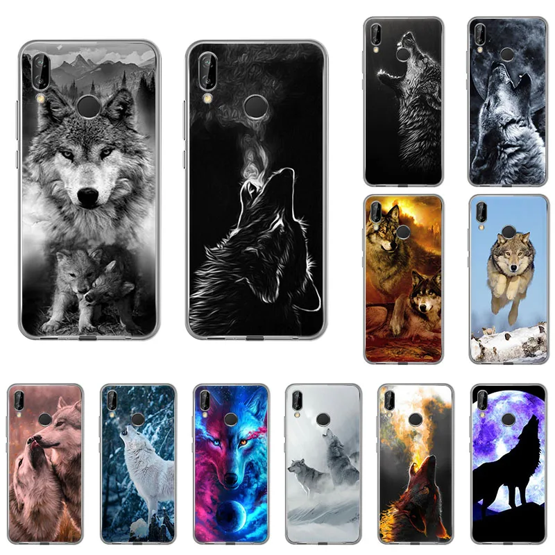 Мягкий силиконовый чехол Power cute wolf snow для Huawei honor 20Pro 9X 10 8S 8a 20i 8X 9Lite 7A 10i 7s 9i View 30 20 V10 |