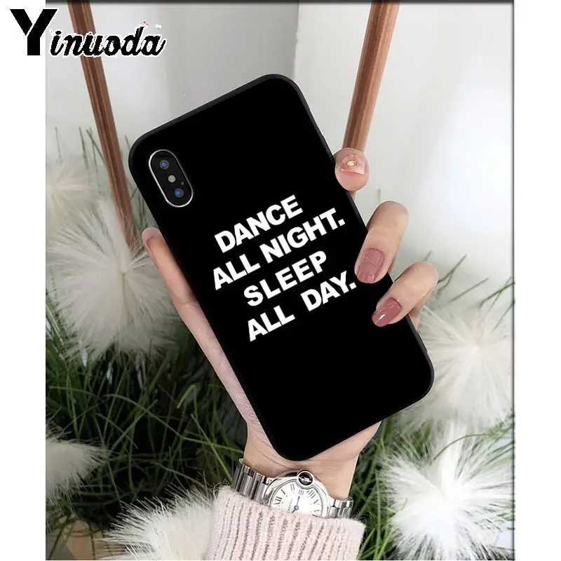 Yinuoda I Love Dance TPU Мягкий силиконовый чехол для телефона Apple iPhone 8 7 6 6S Plus X XS MAX 5 5S SE XR 11 11pro максимальный чехол - Цвет: A10