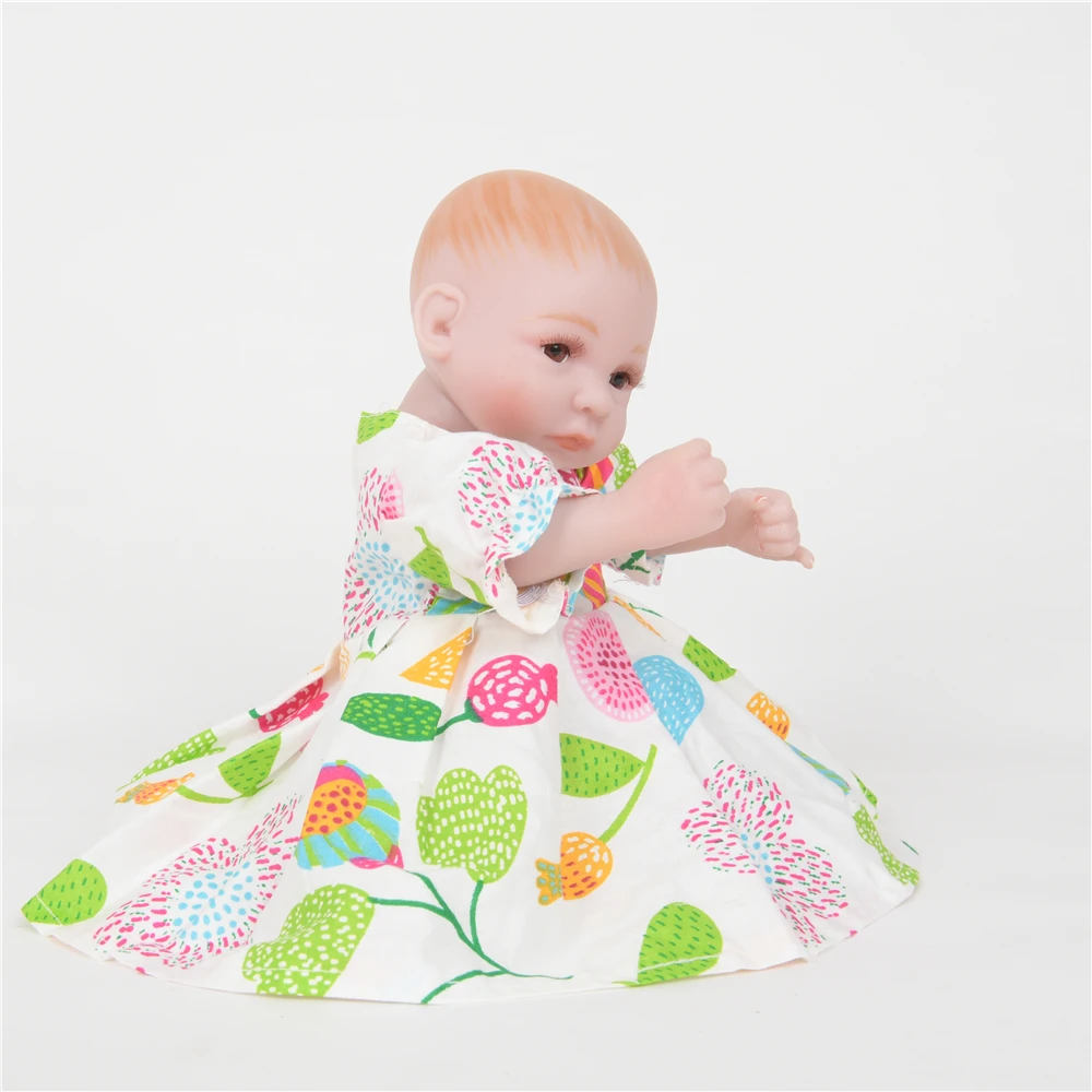 25 см прекрасная кукла Reborn Preemie Bebe полностью силиконовая для новорожденных
