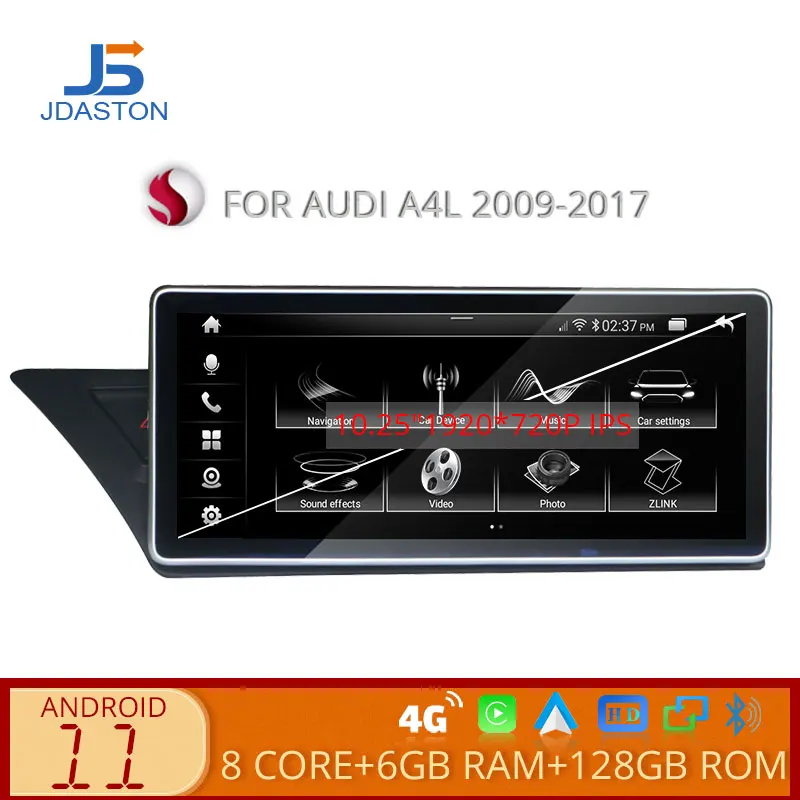 4g Lte 4g+64g Android 11 Car Multimedia Player For Audi A4 B8 A5 A4l