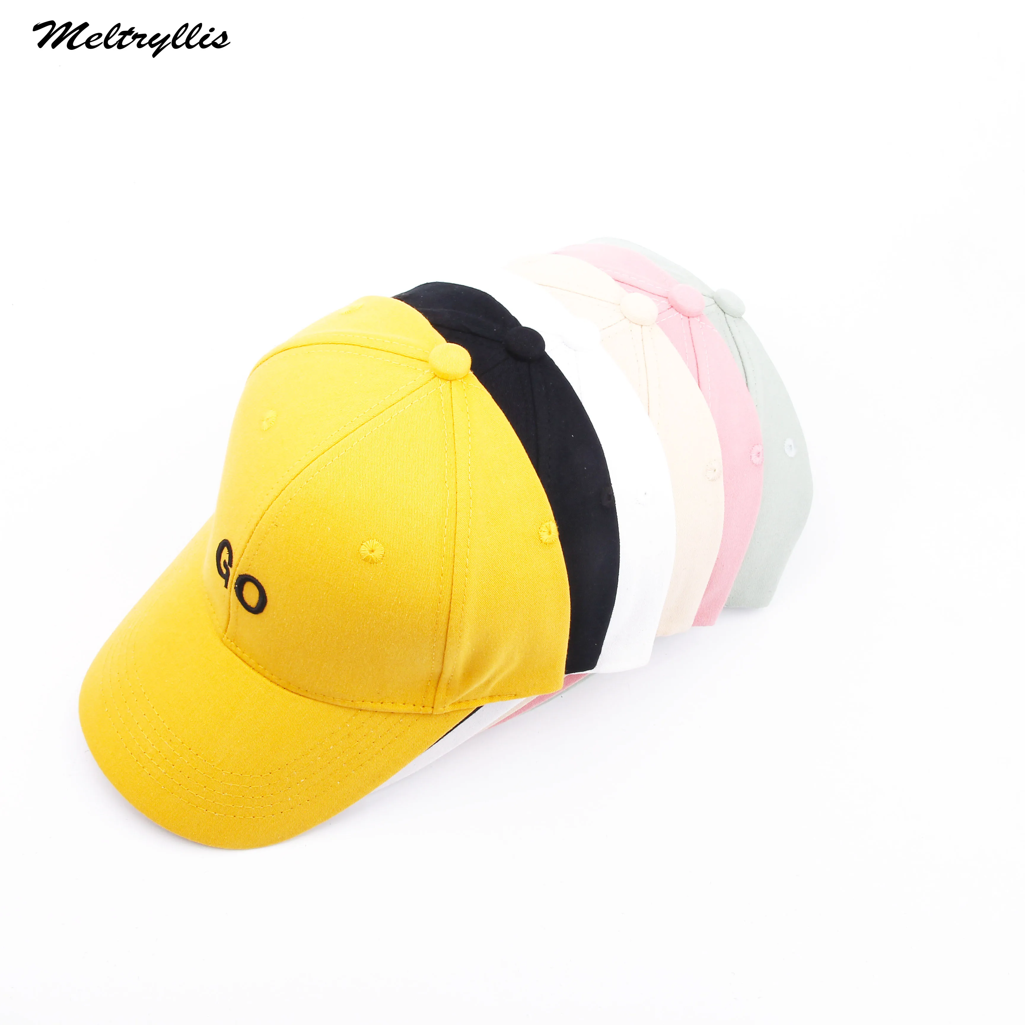 

[Meltryllis] 2020 New Letters Embroidery "GO" Fashion Baseball Cap Outdoor Sport Portable Sun Hat For Men Women Adjustable Caps