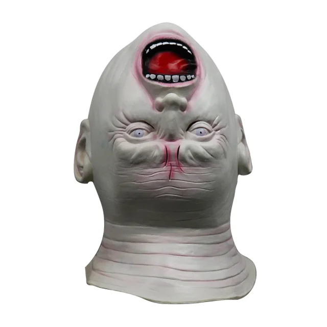 

1 Pcs Halloween Terrorble Upside Down Head Ghost Mask Creepy Grimace Latex Realistic Ghost Mask Full Head Party Cosplay Masks