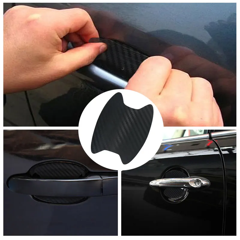

Car Door Handle Carbon Fiber Scratchproof Protective Membrane for Opel Insignia VW Golf 4 5 MK4 Peugeot 206 207 208 508 Touareg