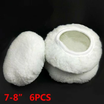 

Replacement Polishing Pads Round Wheel 6pcs Wool For 7-8 Inch Polisher