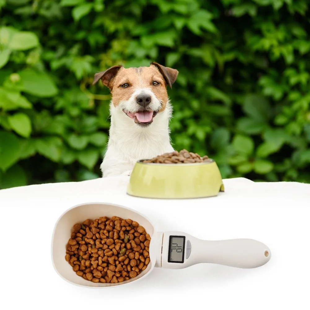 Dog Food Scale Spoon LCD Display Cat Feeding Bowl Measuring Meter Pet Supplies Weighing Measure Digital | Дом и сад