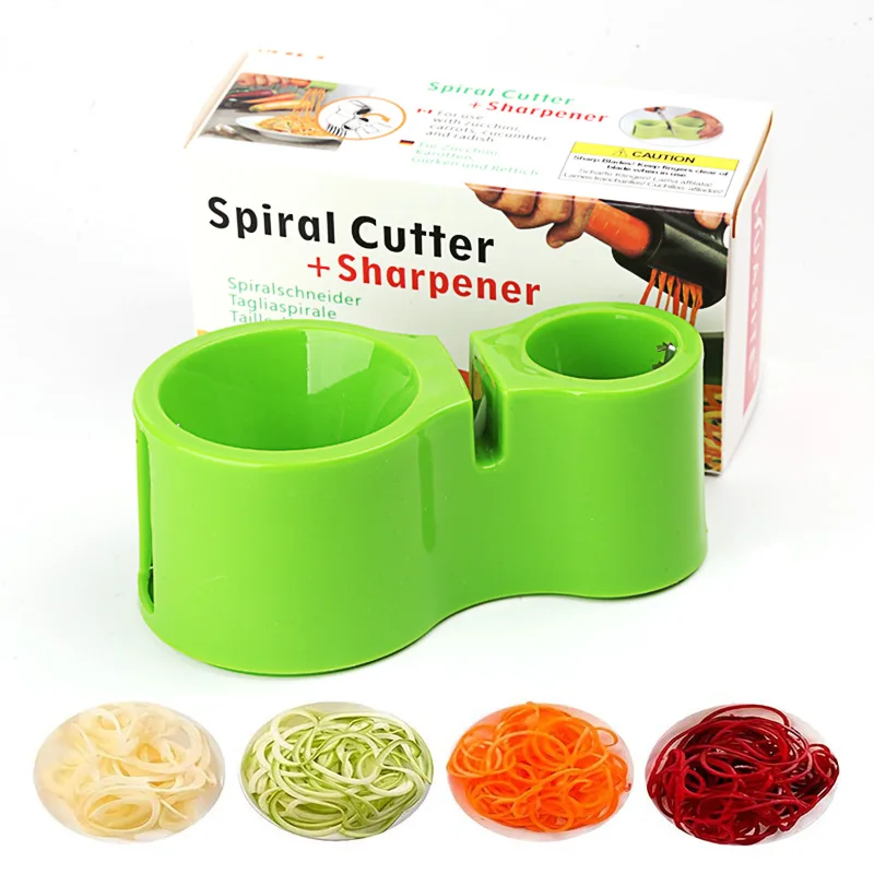 Vegetable Spiralizer Cutter Sharpener Potato Fruit Spiral Zucchini Salad Vegetal Gadgets Keuken Cooking Kitchen Accessories Tool