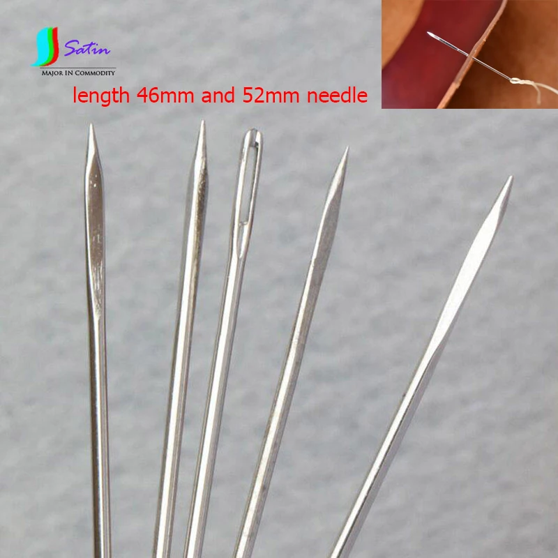 16Pcs/set Large Leather Hand Sewing Needles Gold Eye Needle Embroidery Tapestry Home Wool Diy Sewing