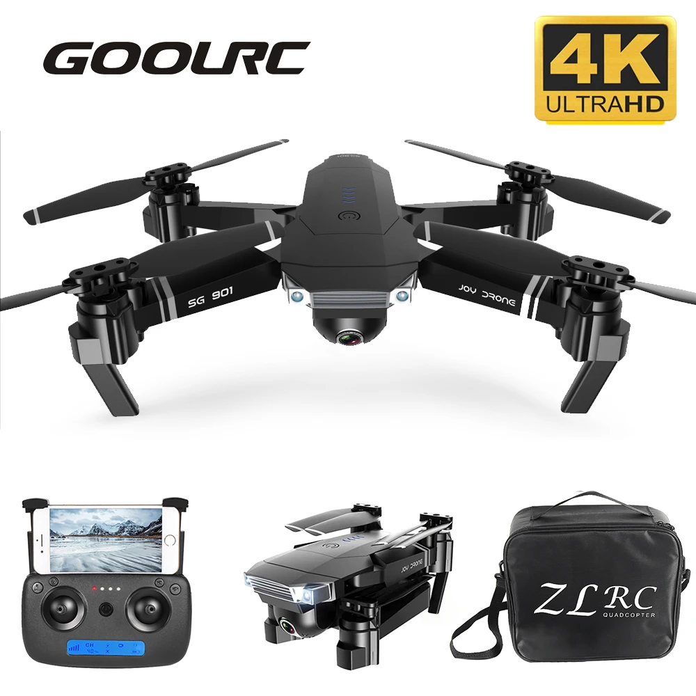SG901 WiFi FPV Радиоуправляемый Дрон с 4K камерой 4ch оптическое позиционирование потока Следуйте за мной жесты Фото Видео RC Квадрокоптер вертолет игрушки