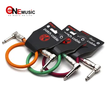 

Kirlin 0.3 Meter Patch Cable Effect Pedal Weave Cloth Cable 1/4" Angle to Angle Mono Plug Cable