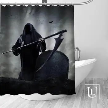 

Custom Halloween Bathroom Curtain Waterproof Bathroom Fabric Polyester Shower Curtain 1pcs custom