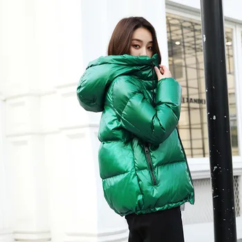 

Winter White Women Goose Down Coat Korean Puffer Jacket Warm Parka Chaqueta Mujer YY1577