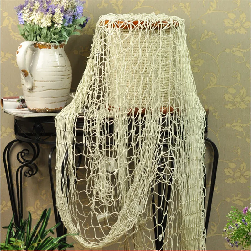 Fishing Net Hangings Fishing Net Home Decor Pirate Ornaments Tackle DIY Photo Props Bar House Nautical Ocean Theme Wall