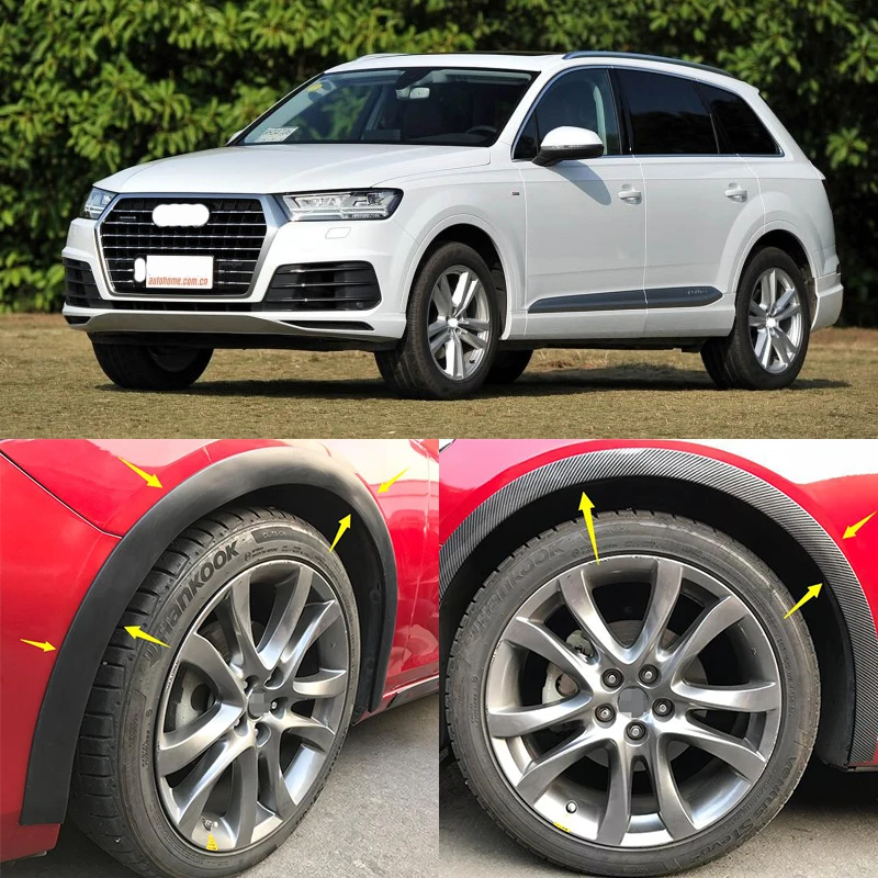 For Audi Q7 RSQ7 Sline Car Wheel Well Fender Flares Arch Lips Cover Trim Refit