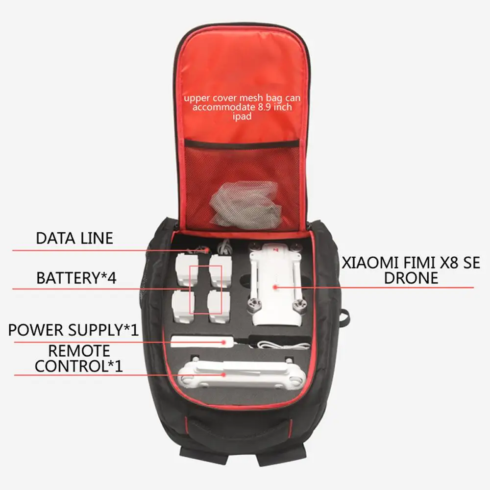  Xiao mi FIMI X8 SE Drone Dedicated Backpacks 4K Camera Accessories Storage High Capacity Nylon Wate