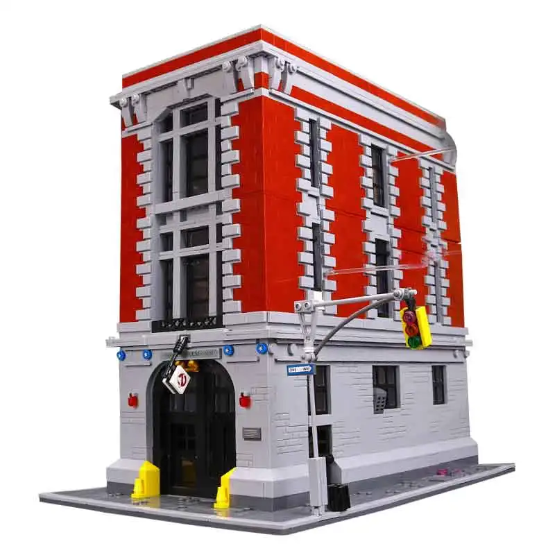 DHL LP 16001 строительные игрушки 75827 Ghostbusters пожарный дом штаб-квартира набор строительных блоков Кирпичи сборочные наборы детские игрушки подарки