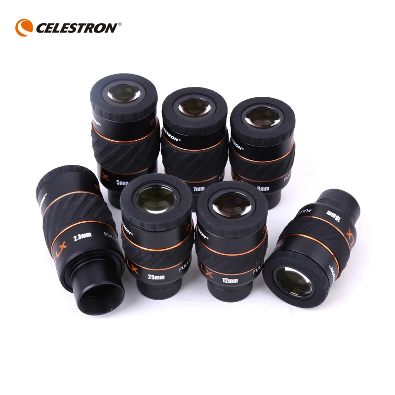 Celestron X-CEL LX 2,3 мм 5 мм 7 мм 9 мм 12 мм 18 мм 25 мм бинокль 60 grados telescopio gran угловой небулоза бинокль planetario 2