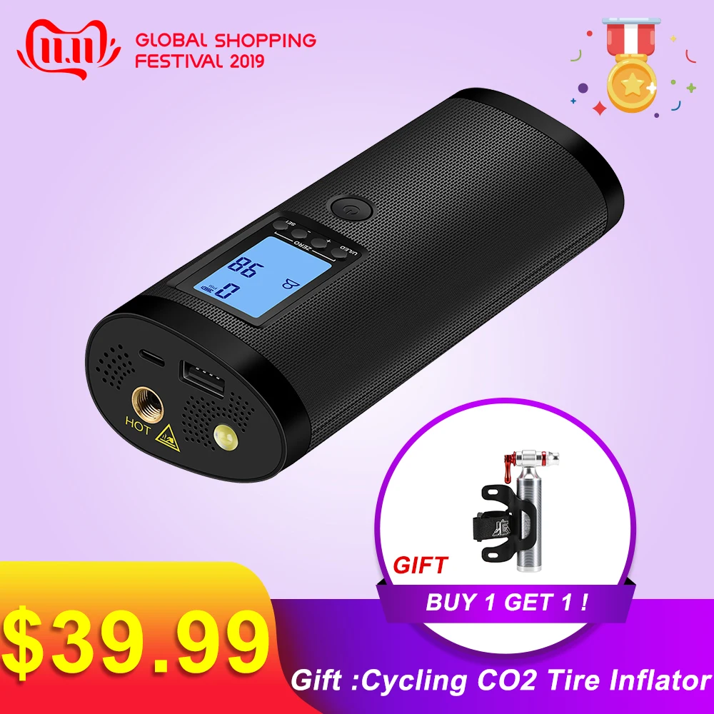 

Air Pump For Ball Car Bike Tires Multi-Function Portable Air Compressor Mini Rechargeable Electric Air Inflator Intelligent