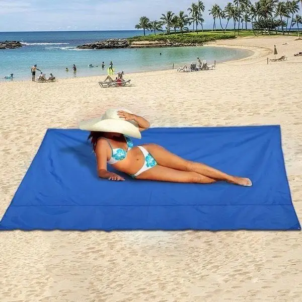 Portable Multi-Purpose Outdoor Beach Blanket Foldable Water-Resistant Moisture Proof Ground Cover Camping Picnic Mat