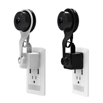 

US Plug AC Outlet Mount 360 Degree Swivel Wall Mount Bracket Holder for Nest Cam Indoor and Drop Cam Pro Camera Accessories