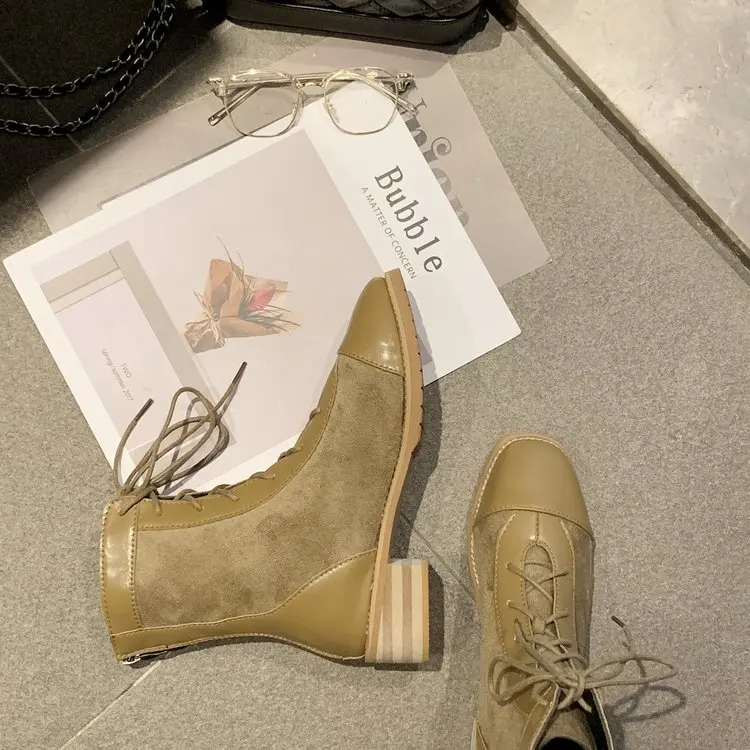 autumn fashion Korean version with thick high heel fashion female boots increased to keep warm and breathable women's shoes