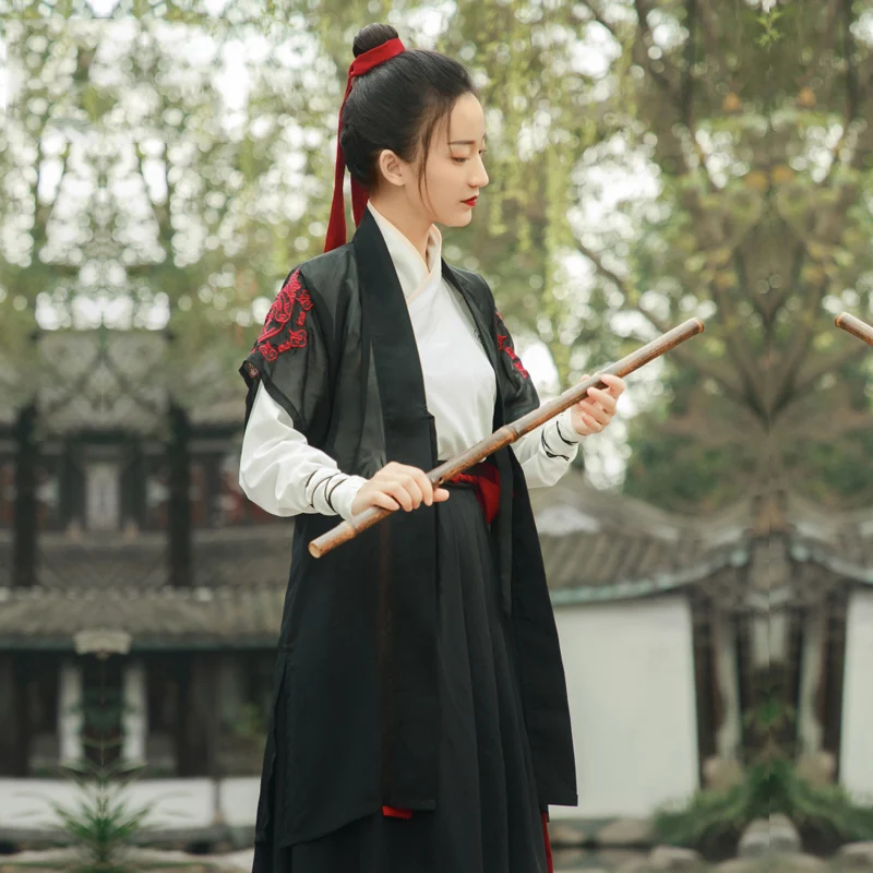 Китайский народный танец традиционный Hanfu для женщин традиционный старинный костюм воина карнавальный наряд сказочное платье принцессы DL4458